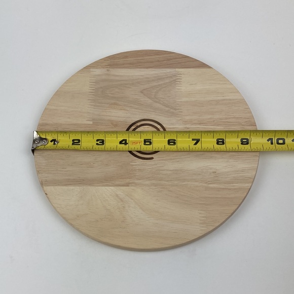 Master Chef Wood 9.5” Round Cutting Board Trivet Cheese Board - Picture 5 of 6